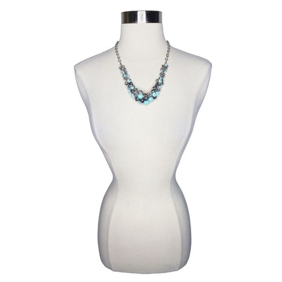 Simply Vera | Vera Wang Crystal Bead Cluster Necklace - Picture 3 of 4